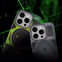 FORCELL F-PROTECT Leveli ar divu slāņu 4D tehnoloģiju, militārā nolaišanas pārbaude saderīgs ar MagSafe SAMSUNG S25 - cyber zaļš