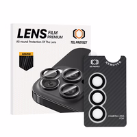 Rūdītais stikls Tel Protect 3D objektīva Aramid sērija kamerai Samsung Galaxy S25 Plus (3 objektīvi)