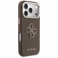 GUESS korpuss priekš IPHONE 17 Pro GUHCP17L5PS4RGGW (PU FW Resin Logo) brūns