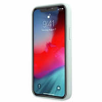 Guess GUHCP12SLSVSBF iPhone 12 mini 5.4" zilais/rozā fuksija kietais vāciņš Silikona Vintage