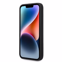 Karl Lagerfeld KLHMP14MSSKCK iPhone 14 Plus 6.7 "cietais viedtālruņa apvalks melns / melns šķidrais silikona Karl & Choupette MagSafe