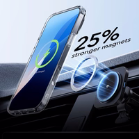 ESR Classic Hybrid Kickstand Halolock MagSafe apvalks komplekts ar statīvu + rūdītais stikls iPhone 16 Pro - caurspīdīgs