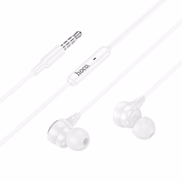 HOCO vadu austiņas Jack 3,5 mm ar mikrofonu M116 balta