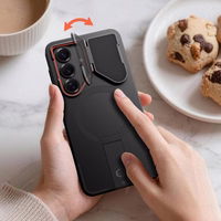 Tech-Protect Kevlar Aura MagSafe Maciņš for Samsung Galaxy S26 - melns and oranžs