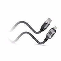 Techly ICOC U3C-RJ45-010 networking cable sudraba, melns 1 m Cat6 F/UTP (FTP)