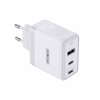 Dux Ducis Duzzona sienas lādētājs T1 GaN - USB + 2x USB-C - PD 65W balts