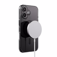 Crong Clear MAG Pro - iPhone 16 MagSafe maciņš (melns)