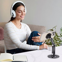 Tech-Protect DPT100 magnētiskais MagSafe galda tālruņa turētājs - melns