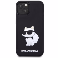 Karl Lagerfeld KLHCP14M3DRKHNK iPhone 14 Plus 6.7" melns/melns hardcase Rubber Choupette 3D