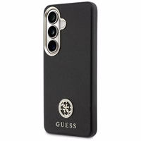 Guess maciņš Rhinestone Round Logo MagSafe priekš Samsung Galaxy S26 Plus melns