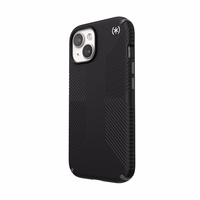 Speck Presidio2 Grip – maciņš iPhone 17e / 16e / 15 / 14 / 13 (melns / pelēks / balts)