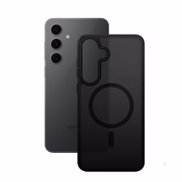 Crong Hybrid Matte Magnetic - MagSafe maciņš Samsung Galaxy S24 FE (melns)