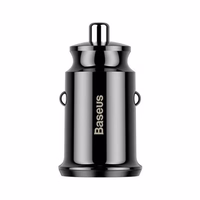 Baseus Grain automašīnas lādētājs 2x USB 5V 3.1A (melns)
