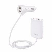 Budi - 4 USB auto lādētājs(2 USB port used back of the car)