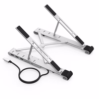 Choetech statīvs daudzfunkcionāla stacija klēpjdatoram PD / USB-C HDMI (4K / 30Hz) / 2xUSB-A / 1xUSB-C / 1xSD / 1xTF melns (HUB-M43)