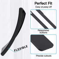 Viedtālruņa apvalks iPhone 17 - matēts melns