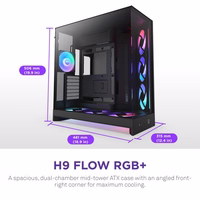 NZXT PC case H9 Flow RGB+ 2025 black