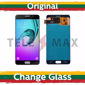 LCD Displejs Saderīgs ar Samsung A510 2016 A5 Melns Original (Renewed: Telemax)