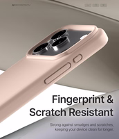 Korpuss Mercury Pure Magsafe Silicon Case Apple iPhone 17 Pro rozā smilšu krāsā