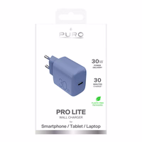 Puro Pro Lite 30W USB-C sienas lādētājs - zils