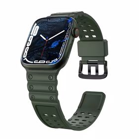 Siksniņa Triple Protection Apple Watch 38 / 40 / 41 mm aproce – zaļa
