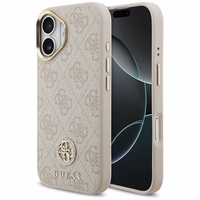 Guess 4G Strass Logo Magnētiskais viedtālruņa apvalks iPhone 17 - rozā