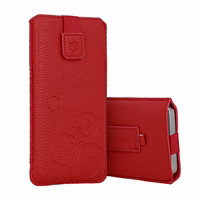 WONDER Deko Viedtālruņa apvalks (izmērs XL) Iphone 15/15 Pro/Iphone 16/16 Pro/Samsung S24/S24 Plus/S25/S25 Plus/A53/A55 5G sarkans