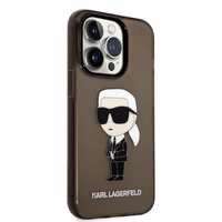 Karl Lagerfeld Ikonik Karl viedtālruņa apvalks iPhone 14 Pro Max - melns