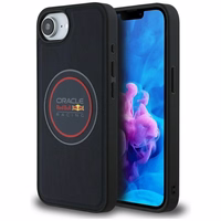 Viedtālruņa apvalks RED BULL ar tīklojuma logotipu un sarkano gredzenu Magnētiskais MagSafe Iphone 16e tumši zils