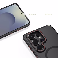 Tech-Protect MagCam MagSafe Maciņš for Samsung Galaxy S26 Ultra - melns and sarkans