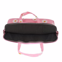 Wonder Portatīvā datora soma 13-14 collas rozā ar margrietiņām