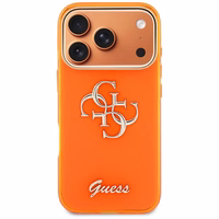 Guess IML 4G Script Metal Maciņš for iPhone 17 Pro Max - oranžs