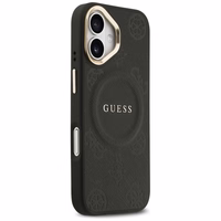 Guess Peony Hot Stamp MagSafe viedtālruņa apvalks iPhone 17 - melns