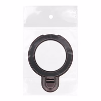 Viedtālruņa statīvs Circle - uzlīmējams - melns