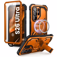 Supcase ArmorBox Mag MagSafe Maciņš for Samsung Galaxy S26 Ultra - oranžs and melns