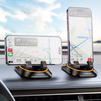 Automašīnas tālruņa turētājs Borofone BH116 (instrumentu panelis), melns