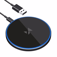 Wozinsky WLI-01Y 15W Qi indukcijas lādētājs ar USB-C kabeli - melns