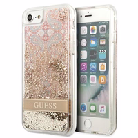 Guess Paisley Šķidro Spīdumu apvalks iPhone SE 2022 / SE 2020 / 7 / 8 - zelta