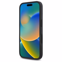 DKNY atkārtota raksta logotipa magnētiskais viedtālruņa apvalks iPhone 16 - melns