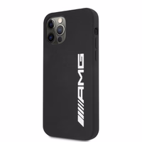 AMG silikona liels logotips apvalks iPhone 12 Pro Max - melns
