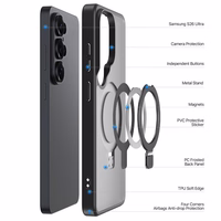 Futrālis Dux Ducis Yind Magnetic Stand Samsung S948 S26 Ultra black