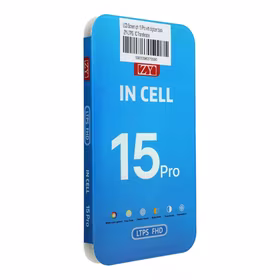 LCD ekrāns iPhone 15 Pro ar digitālo pārveidotāju melns (ZY-LTPS) IC pārnēsājams