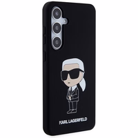 Karl Lagerfeld silikona Ikonik viedtālruņa apvalks Samsung Galaxy S24+ - melns