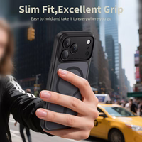 Tech-Protect Magpeak MagSafe CC viedtālruņa apvalks iPhone 17 Pro - matēti melns