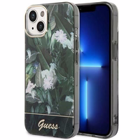 Guess GUHCP14MHGJGHA iPhone 14 Plus 6.7 "zaļš/zaļš cietais apvalks Jungle Collection