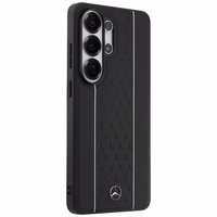 Mercedes Laurel Leaves Vertical Stripes MagSafe Maciņš for Samsung Galaxy S26 Ultra - melns and balts