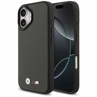 BMW M Kevlar Matt Magnētiskais apvalks iPhone 17 - melns