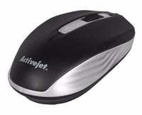 Activejet AMY-313 Mouse wireless USB (optical; 1200 DPI; melns and pelēks)