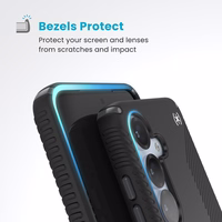 Speck Presidio2 Grip Magnet - Samsung Galaxy S25 / 24 MagSafe maciņš (melns/Slate pelēks/balts)