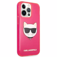 KARL LAGERFELD KLHCP13LCHTRP IPHONE 13 PRO / 13 6.1 "rozā / rozā maciņš GLITTER CHOUPETTE FLUO
